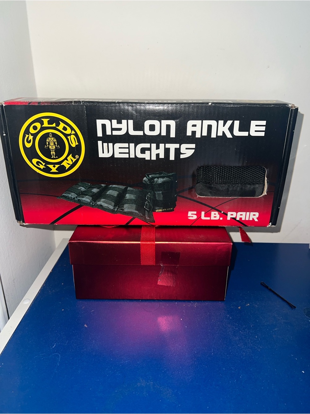 Gold's Gym Black Nylon Ankle Weights - 5 lb Pair